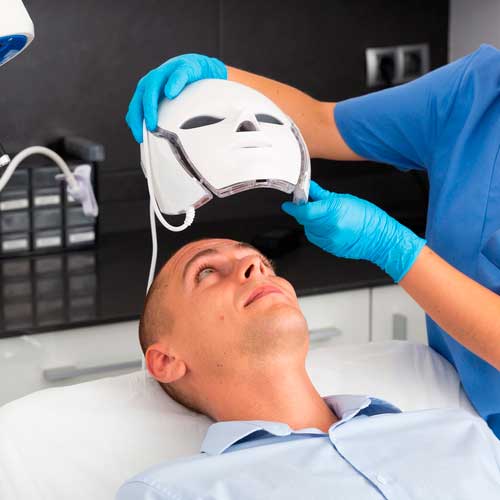 Tratamiento de máscara led